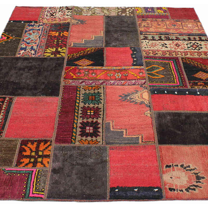 Patchwork El Dokuma Halı - 150 cm x 200 cm - K0076563
