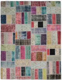 Patchwork El Dokuma Halı - 184 cm x 244 cm