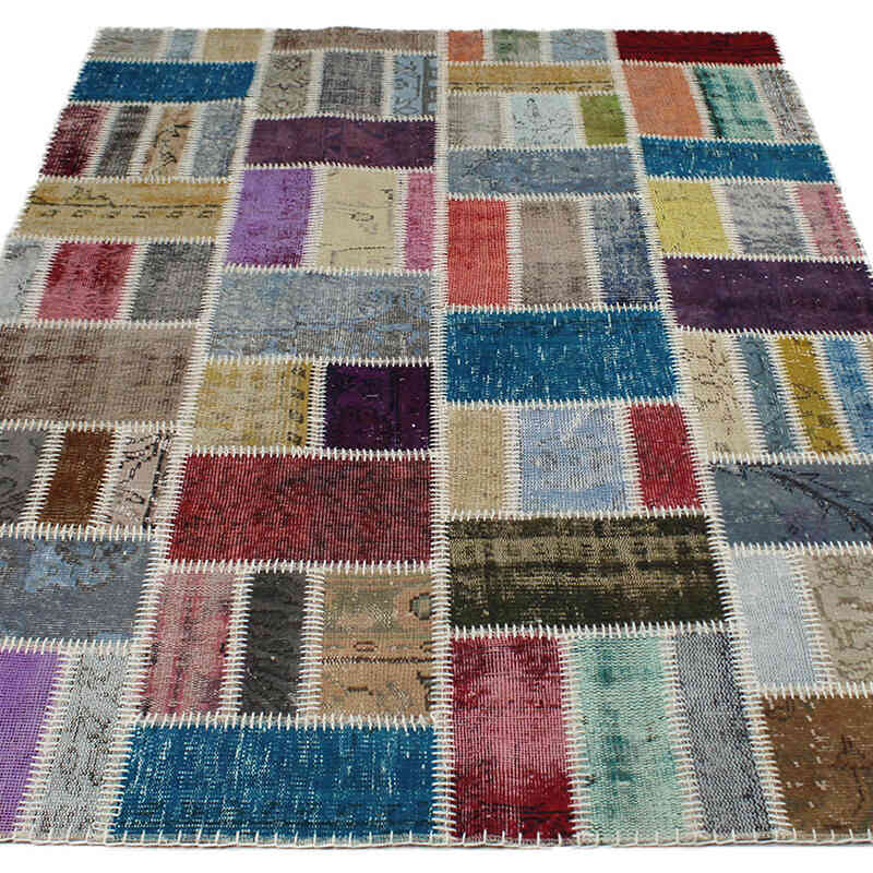 Patchwork El Dokuma Halı - 148 cm x 210 cm - K0076570