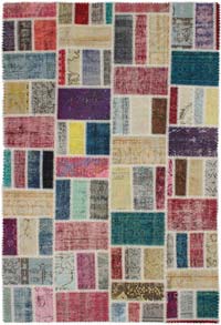 Patchwork El Dokuma Halı - 156 cm x 234 cm