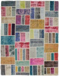 Patchwork El Dokuma Halı - 156 cm x 202 cm