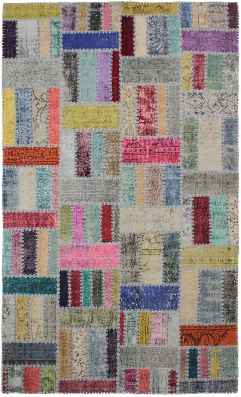 Patchwork El Dokuma Halı - 174 cm x 290 cm - K0076587