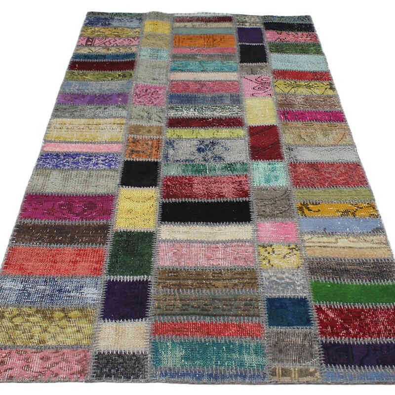 Patchwork El Dokuma Halı - 116 cm x 230 cm - K0076589