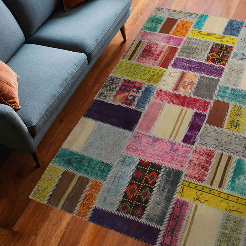 Alfombra Turca de Retazos - 182 cm x 243 cm - K0076591