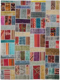 Patchwork El Dokuma Halı - 176 cm x 240 cm