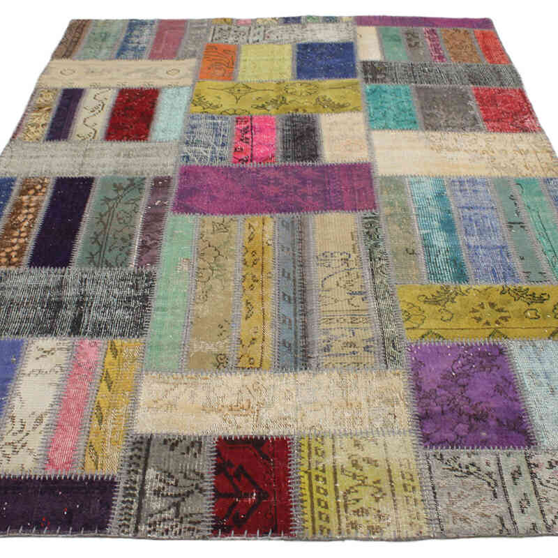 Patchwork El Dokuma Halı - 165 cm x 242 cm - K0076595