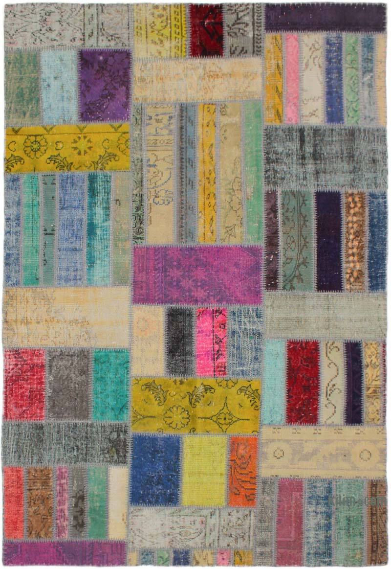 Patchwork El Dokuma Halı - 165 cm x 242 cm - K0076595