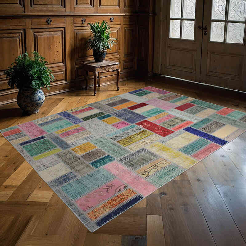 Alfombra Turca de Retazos - 173 cm x 240 cm - K0076596