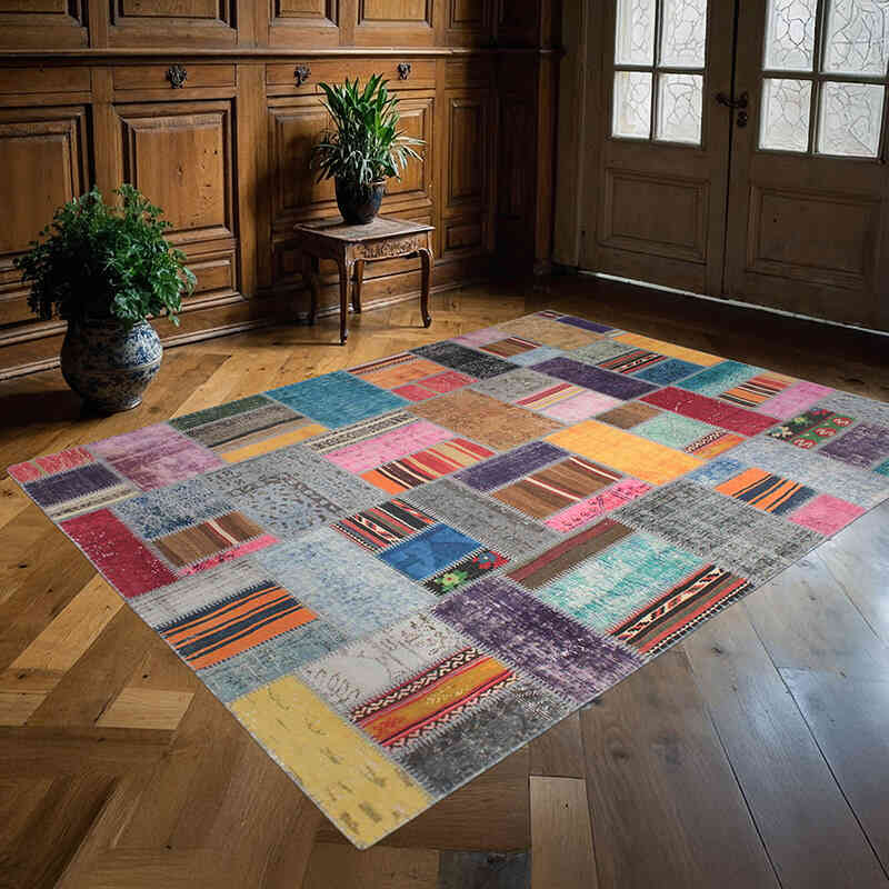 Alfombra Turca de Retazos - 180 cm x 240 cm - K0076599