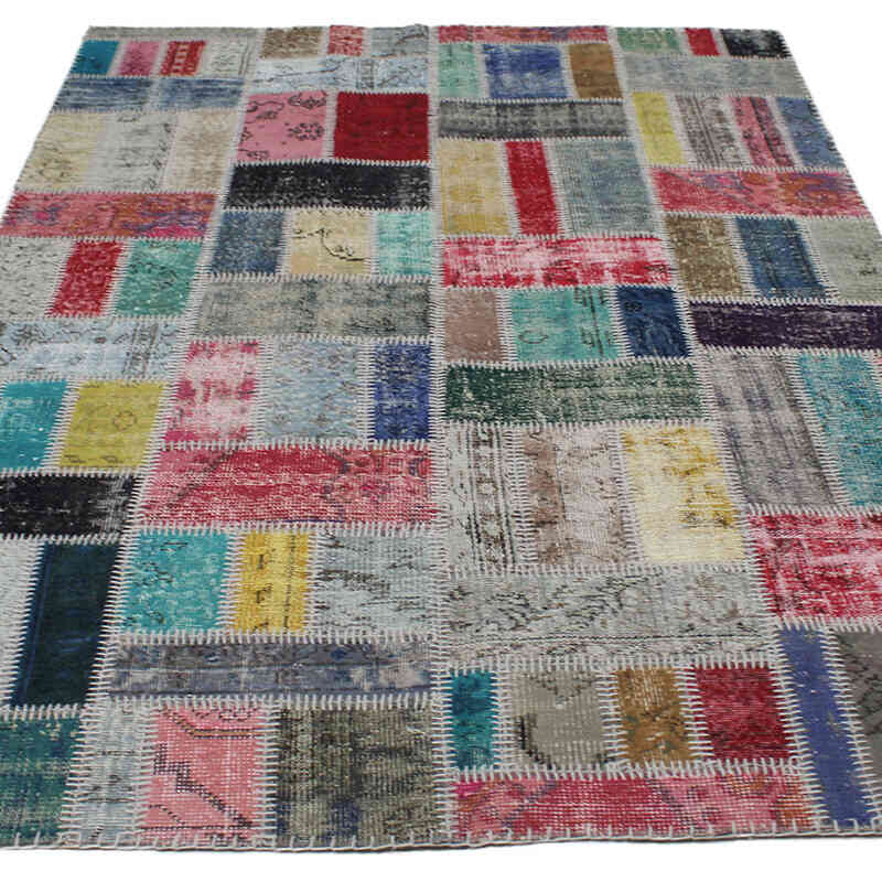 Patchwork El Dokuma Halı - 167 cm x 243 cm - K0076600