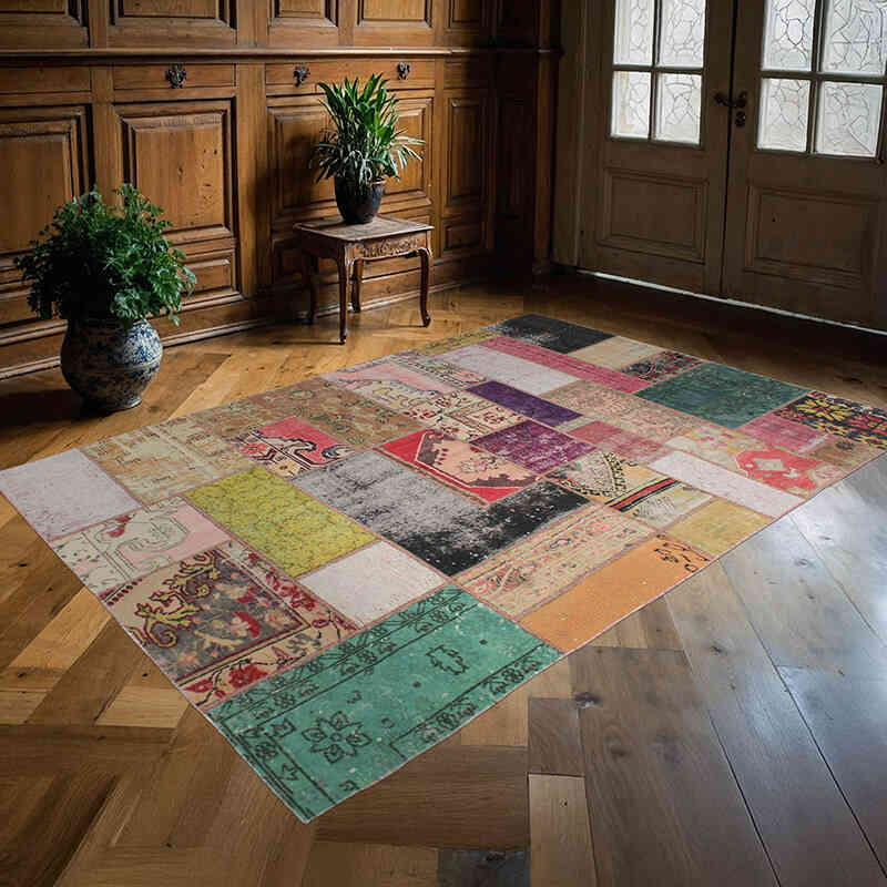 Alfombra Turca de Retazos - 163 cm x 234 cm - K0076605