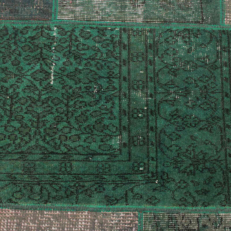 Patchwork Hand-Knotted Turkish Rug - 5' 8" x 8'  (68" x 96") - K0076610