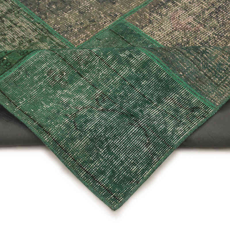 Patchwork Hand-Knotted Turkish Rug - 5' 8" x 8'  (68" x 96") - K0076610