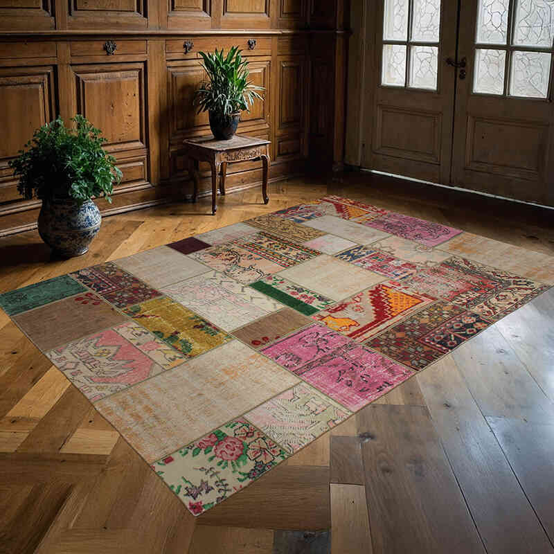 Alfombra Turca de Retazos - 170 cm x 246 cm - K0076611