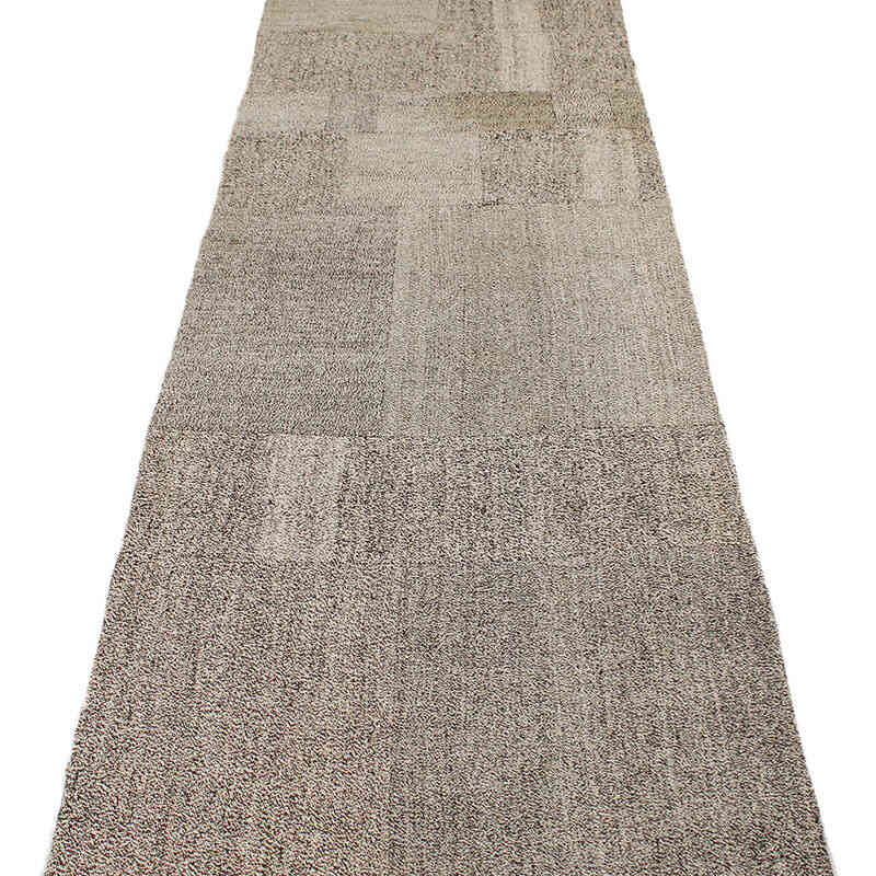 Patchwork Kilim Yolluk - 86 cm x 340 cm - K0076629