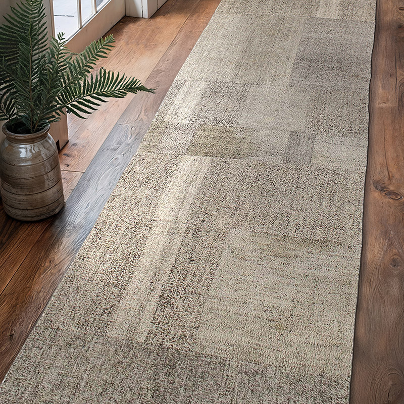 Patchwork Kilim Yolluk - 86 cm x 340 cm - K0076629