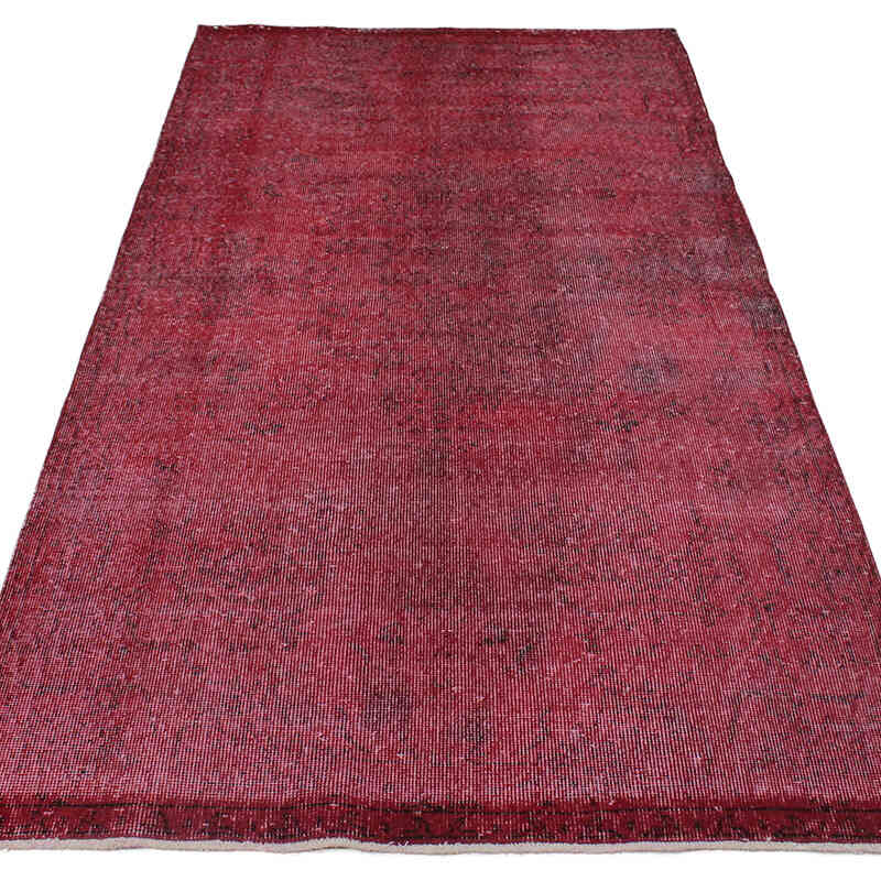 Boyalı El Dokuma Vintage Halı - 112 cm x 220 cm - K0076632