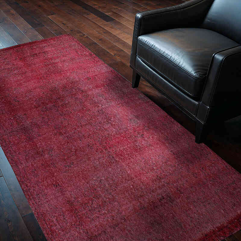Boyalı El Dokuma Vintage Halı - 112 cm x 220 cm - K0076632