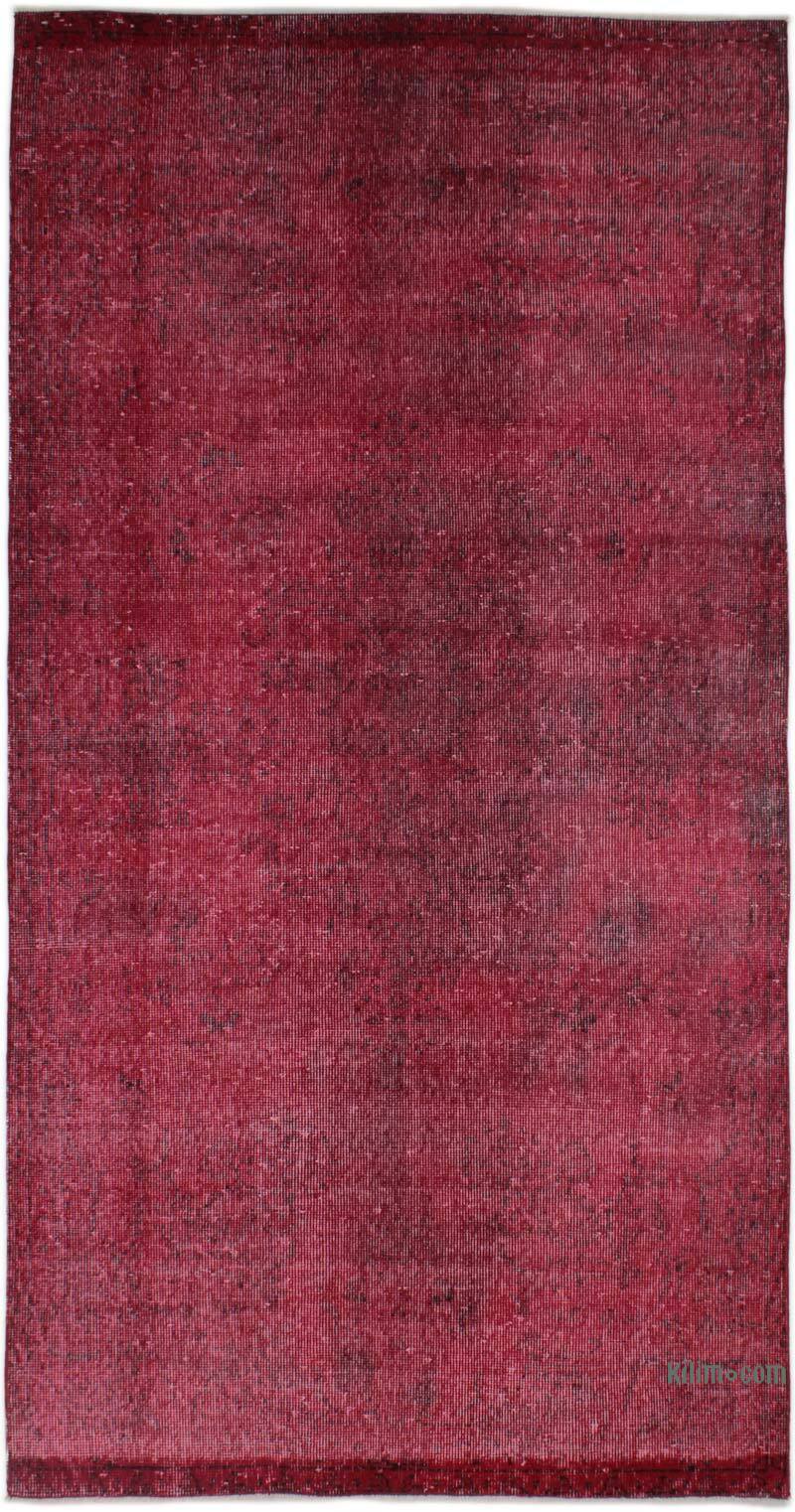 Boyalı El Dokuma Vintage Halı - 112 cm x 220 cm - K0076632