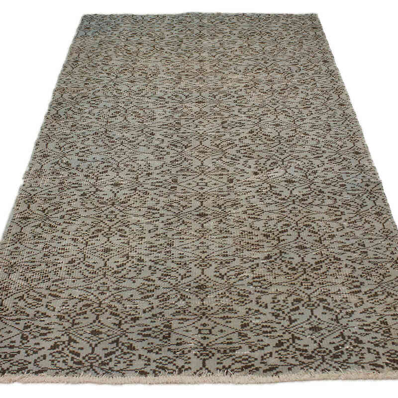 Alfombra Turca Vintage Sobre-teñida - 116 cm x 204 cm - K0076634