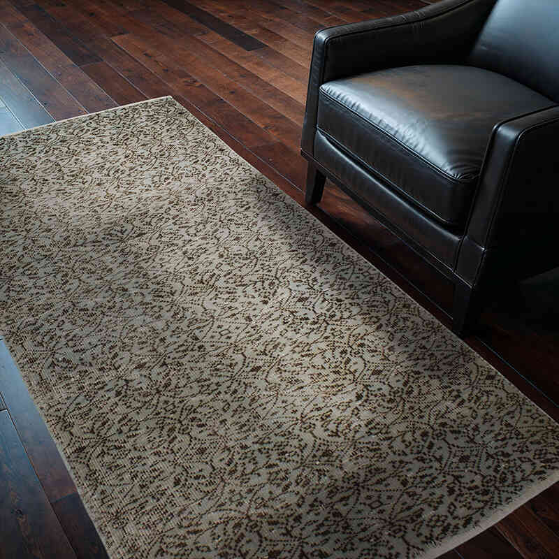 Alfombra Turca Vintage Sobre-teñida - 116 cm x 204 cm - K0076634