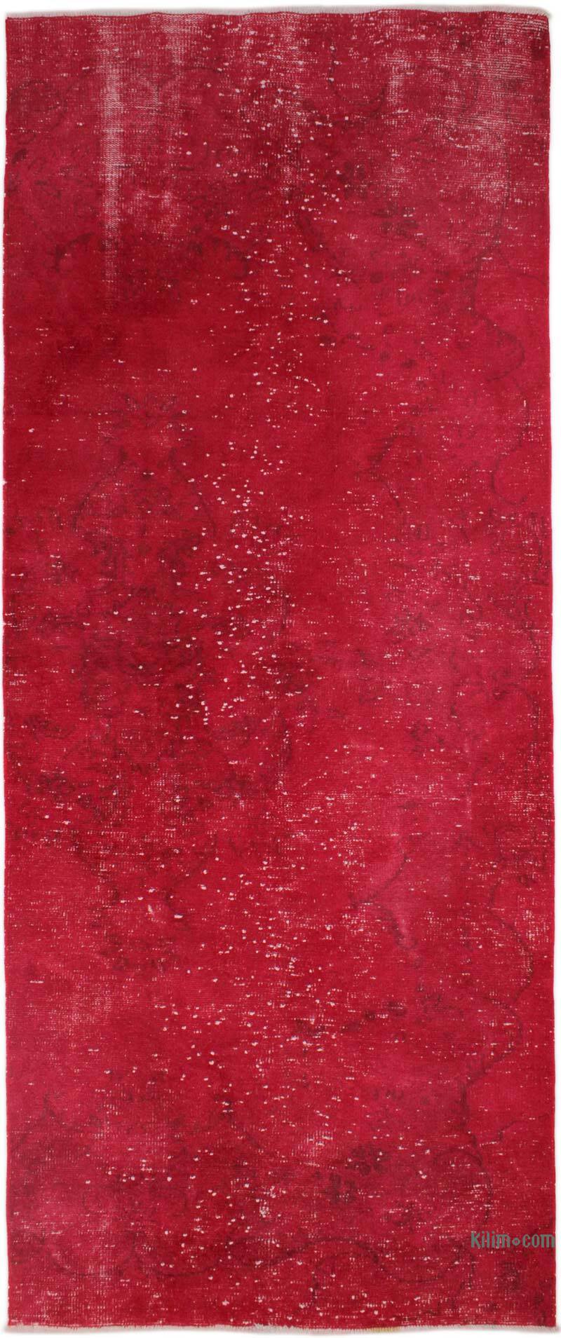 Alfombra Turca Vintage Sobre-teñida - 120 cm x 298 cm - K0076636