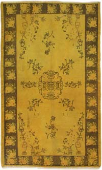 Boyalı El Dokuma Vintage Halı - 120 cm x 202 cm