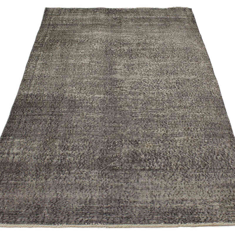 Over-dyed Vintage Hand-Knotted Turkish Rug - 3' 7" x 6' 9" (43" x 81") - K0076643