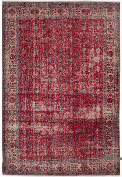 Vintage Turkish Hand-Knotted Rug - 5' 7" x 8' 8" (67" x 104")