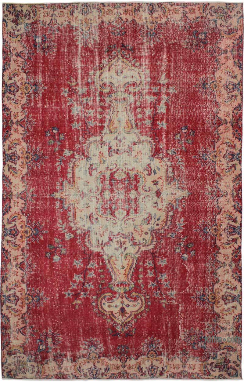 Vintage Turkish Hand-Knotted Rug - 5' 6" x 8' 11" (66" x 107") - K0076658