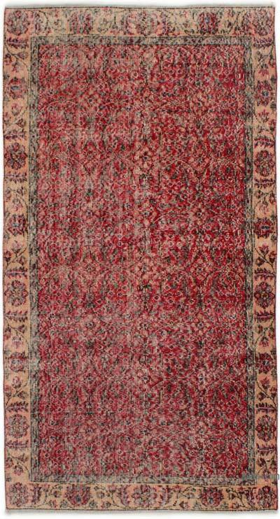 Alfombra Vintage Turca Anudada a Mano - 108 cm x 197 cm