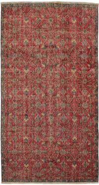 Vintage Turkish Hand-Knotted Rug - 3' 11" x 7' 6" (47" x 90")