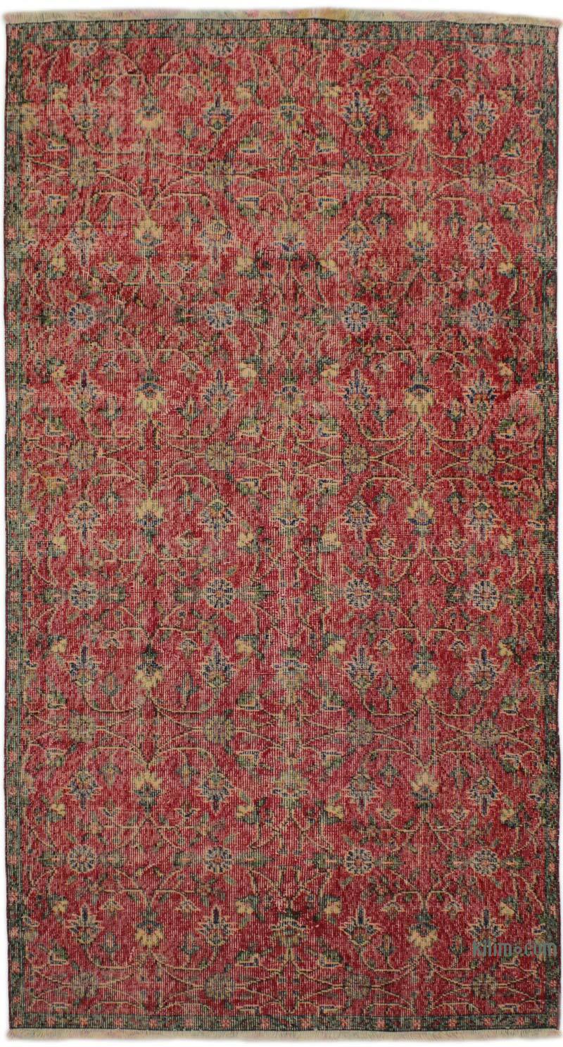 Alfombra Vintage Turca Anudada a Mano - 120 cm x 228 cm - K0076660