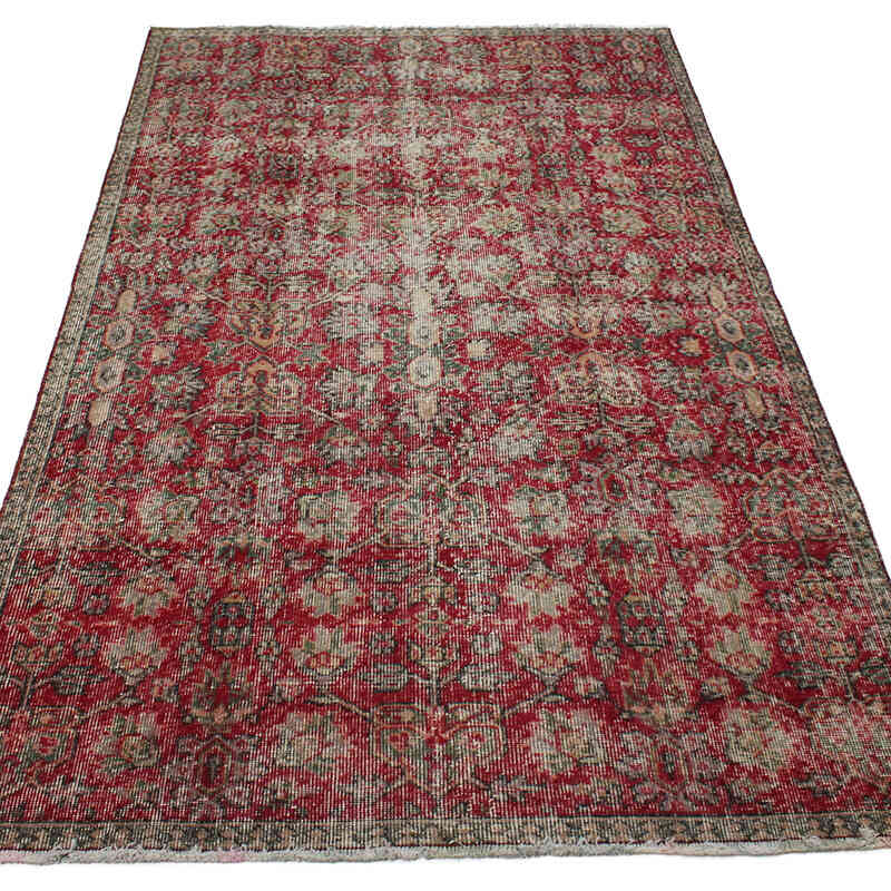 Vintage Turkish Hand-Knotted Rug - 4'  x 6' 11" (48" x 83") - K0076661