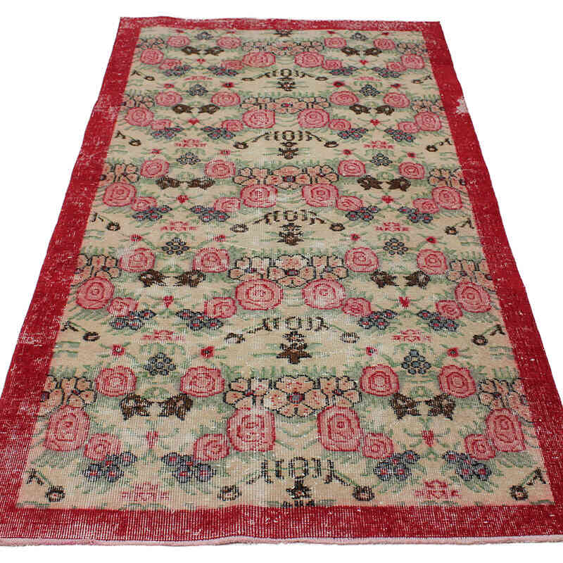 Vintage Turkish Hand-Knotted Rug - 3' 7" x 6' 11" (43" x 83") - K0076664