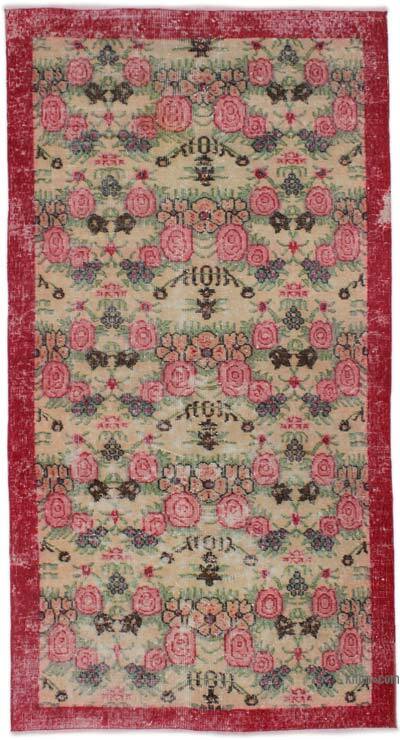 Alfombra Vintage Turca Anudada a Mano - 110 cm x 210 cm