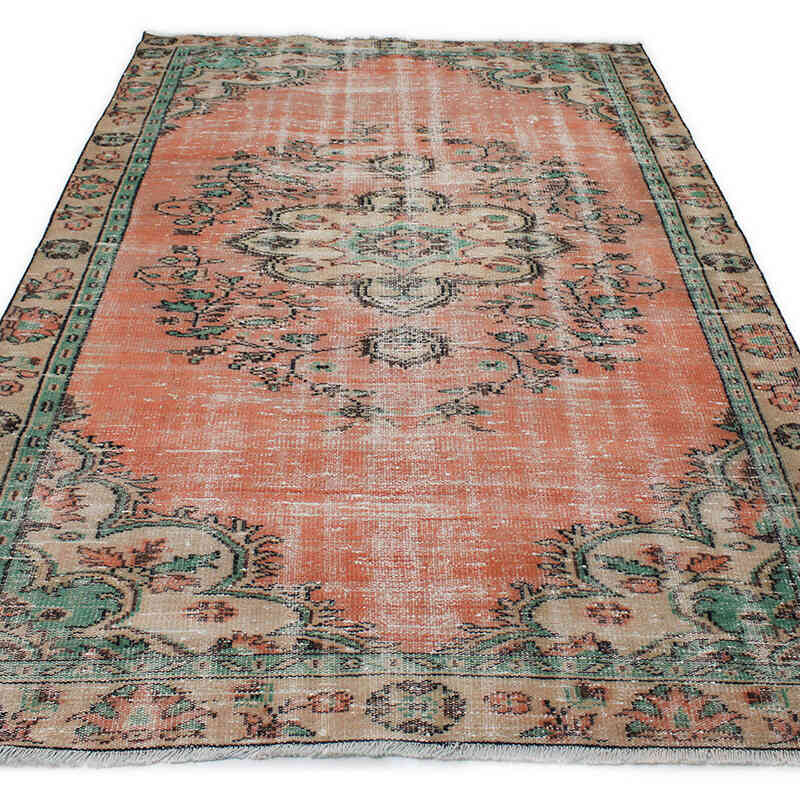 Alfombra Vintage Turca Anudada a Mano - 172 cm x 280 cm - K0076665