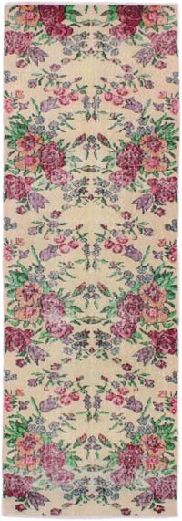 Vintage Turkish Hand-Knotted Runner - 2' 6" x 7' 5" (30" x 89")