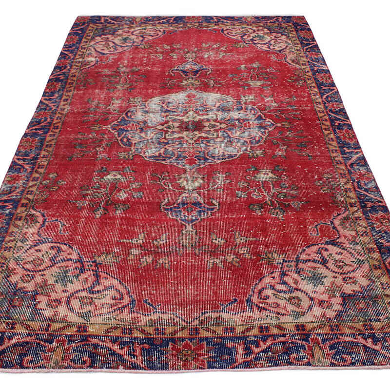 Vintage Turkish Hand-Knotted Rug - 4' 9" x 8' 10" (57" x 106") - K0076668