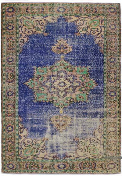 Vintage Turkish Hand-Knotted Rug - 6' 3" x 9' 2" (75" x 110")
