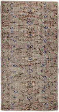 Alfombra Vintage Turca Anudada a Mano - 100 cm x 200 cm