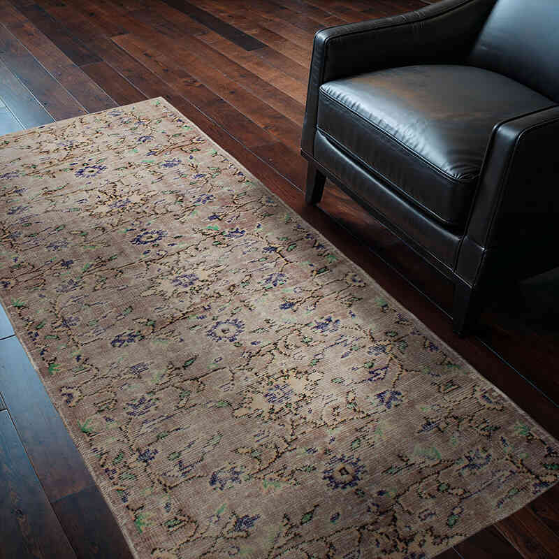 El Dokuma Vintage Halı - 100 cm x 200 cm - K0076677