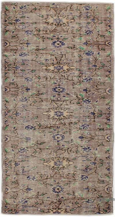 Alfombra Vintage Turca Anudada a Mano - 100 cm x 200 cm