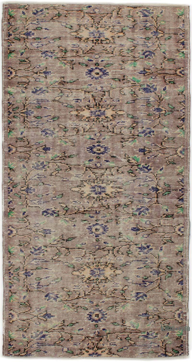 El Dokuma Vintage Halı - 100 cm x 200 cm - K0076677