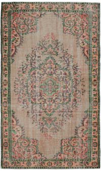 Vintage Turkish Hand-Knotted Rug - 5' 5" x 9' 6" (65" x 114")