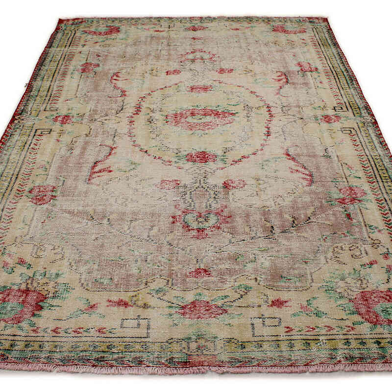 Alfombra Vintage Turca Anudada a Mano - 185 cm x 285 cm - K0076679