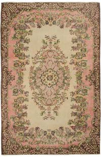 Vintage Turkish Hand-Knotted Rug - 6'  x 9' 8" (72" x 116")