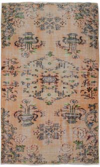 Alfombra Vintage Turca Anudada a Mano - 143 cm x 242 cm