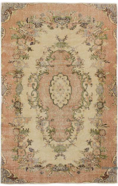Vintage Turkish Hand-Knotted Rug - 4' 8" x 7' 8" (56" x 92")