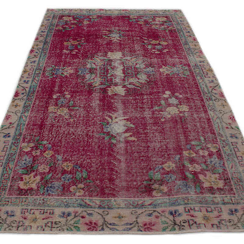 Vintage Turkish Hand-Knotted Rug - 4' 11" x 8' 10" (59" x 106") - K0076687